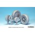 1/24 Republic P-47D Thunderbolt Sagged Wheels Set 3 for Kinetic kit K3207