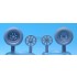 1/32 Vought F4U Corsair Main Gear Sagged Wheels Set 1 for Tamiya kit