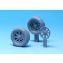 1/32 Vought F4U Corsair Main Gear Sagged Wheels Set 1 for Tamiya kit