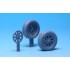1/32 Vought F4U Corsair Main Gear Sagged Wheels Set 2 for Tamiya kit