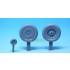 1/32 Messerschmitt Me163 Komet Sagged Wheels Set 1 for Meng Model kit