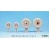 1/32 McDonnell Douglas F-4C/D Phantom II Sagged Wheels Set for Tamiya kit