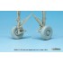 1/48 F-14D Tomcat (late) Wheel Set for Tamiya kits