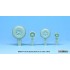 1/48 Lockheed P-38 F/G Lightning Sagged Wheel set for Tamiya kits