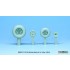 1/48 Lockheed P-38 F/G Lightning Sagged Wheel set for Tamiya kits
