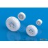 1/48 Lockheed P-38 F/G Lightning Sagged Wheel set for Tamiya kits