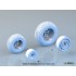 1/48 Lockheed P-38 F/G Lightning Sagged Wheel set for Tamiya kits