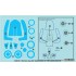 1/48 JASDF F-86D Sabre Dog TACAN Antenna set for Academy/Revell kits