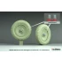 1/16 Sd.Kfz 250 Half Track Sagged Front Wheel set #2 for Das Werk kit