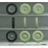 1/16 Sd.Kfz 250 Half Track Sagged Front Wheel set #2 for Das Werk kit