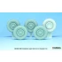 1/24 WWII German Kubelwagen Sagged Wheel set #1 for Hasegawa kits