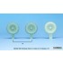 1/24 WWII German Kubelwagen Ballon Tyres set for Hasegawa kits