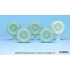1/24 WWII German Kubelwagen Ballon Tyres set for Hasegawa kits