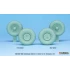 1/24 WWII German Kubelwagen Ballon Tyres set for Hasegawa kits