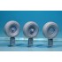 1/35 WWII British LRDG Truck Sagged Wheels Set for Tamiya #32407/35092/89785 (6 wheels)