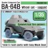 1/35 WWII Soviet BA-64B Armoured Car Sagged Wheels Set for Miniart kit #35097 (5 wheels)