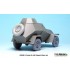 1/35 WWII Soviet BA-64B Armoured Car Sagged Wheels Set for Miniart kit #35097 (5 wheels)