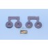 1/35 WWII German Kfz.305 Cargo Truck Sagged Wheels Set for Tamiya #291/Italeri #216