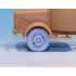1/35 WWII German Bussing Nag L4500S Truck Sagged Wheels Set for AFV Club kits (7 wheels)