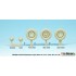 1/35 WWII Kubel/Schwimmwagen Sagged Wheels Set #2 for AFV Club/Tamiya kit