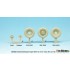 1/35 WWII Kubel/Schwimmwagen Sagged Wheels Set #2 for AFV Club/Tamiya kit