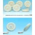 1/35 WWII German Horch 108 Type 1a/40 Sagged Wheel set for ICM/Tamiya kits