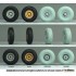 1/35 German Sdkfz.9 Famo Sagged Front Wheel Set #1 - Continental for Tamiya/Trumpeter Kits