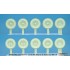 1/35 German Staff Car Type 82E Wheel set 02 Wide (Semperit) for Rye Field Model