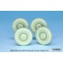 1/35 German SdKfz.254 Wheel set 02 (No sag) for HobbyBoss kits