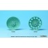 1/35 T-34/85 Burnt Roadwheel set #1 Plate Type