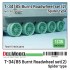 1/35 T-34/85 Burnt Roadwheel set #2 Spider Type