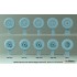 1/35 WWII German SdKfz 222/223 Sagged Wheel set #3 Normal for Tamiya kits