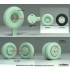 1/35 WWII German L4500A Truck Wheel set for Trumpeter kit