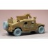 1/35 M1114 HMMWV MT Sagged Wheels Set for Bronco CB35080, Tamiya #267 (5 wheels)