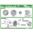 1/35 Stryker/LAV-III Mich XML Sagged Wheels set for AFV Club/Trumpeter kits