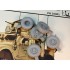 1/35 US M-ATV MRAP Sagged Wheels Set for Panda Hobby kit PH35001 (5 wheels)