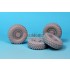 1/35 Australia IMV Bushmaster Sagged Wheels Set for Showcase Models kit #35001 (4 wheels)