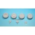 1/35 GTK Boxer (GTFz) Sagged Wheels Set for Revell kit #03093/03241 (8 wheels)