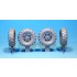 1/35 US M706 (V100) Commando Sagged Wheels Set for Hobby Boss kits #82418/82419 (4 wheels)