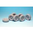 1/35 US M1083 FMTV Michelin XL Sagged Wheels Set for Trumpeter kits 01007/01008 (7 wheels)