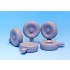 1/35 RG-31 Mk.3 Charger Sagged Wheels Set for Kinetic kits #61010/61012/61015 (5 wheels)