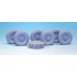 1/35 US Mk.23 MTVR Cargo Truck Sagged Wheels Set for Trumpeter kit (7 wheels)