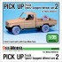 1/35 Pick-up Truck Type 2 Sagged Wheels Set 2 for Meng Model kit VS-004 (5 wheels)