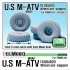 1/35 US M-ATV MRAP 16.00xR20 Sagged Wheels Set for Panda Hobby kit PH35001 (5 wheels)