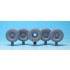 1/35 US M-ATV MRAP 16.00xR20 Sagged Wheels Set for Panda Hobby kit PH35001 (5 wheels)