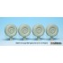 1/35 US Cougar 4x4 MRAP Sagged Wheels Set for Panda Hobby kits #35003/35010 (4 wheels) 