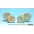 1/35 US Cougar 4x4 MRAP Sagged Wheels Set for Panda Hobby kits #35003/35010 (4 wheels) 