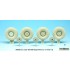 1/35 US Cougar 6x6 JERRV Sagged Wheels Set for Panda Hobby kit