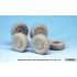1/35 Italian LMV Lince Michelin XML Sagged Wheels Set for Italeri kit