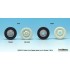 1/35 Civilian Truck Sagged Wheels Set (7pcs w/mask) for Diopark kits